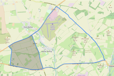 Danebury 25 mile TT route screenshot
