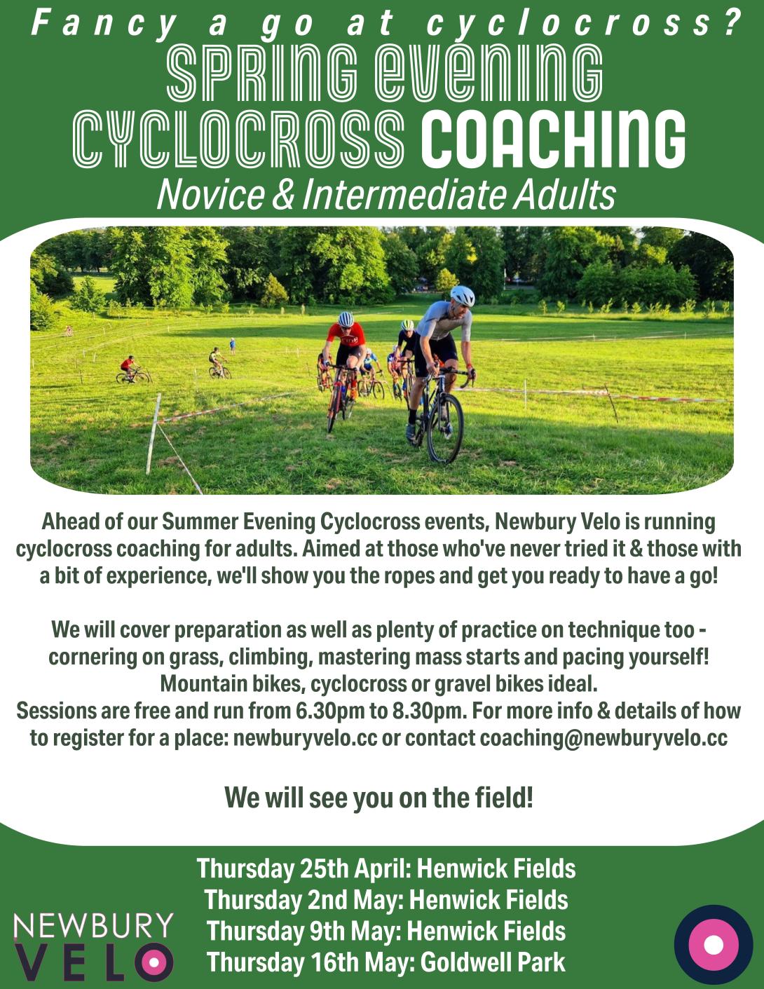 Newbury Velo CX coaching poster